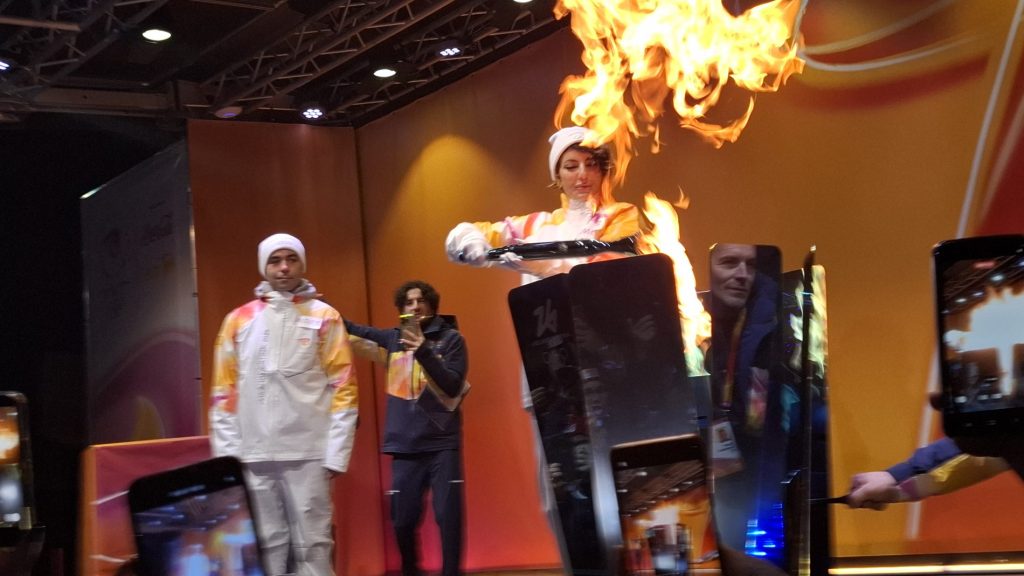 fiaccola olimpica a Terni. Togni e petrucci