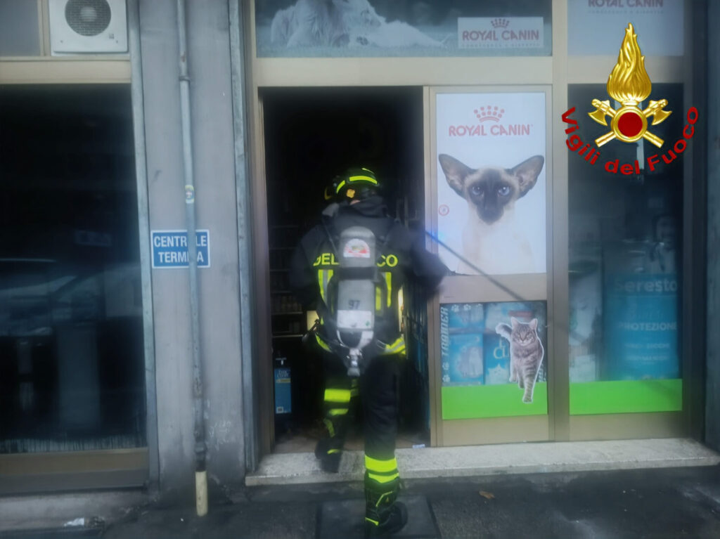 Terni incendio nella notte L'Acquario